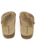 BABUNKERS Family Leren teenslippers bruin