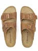 BABUNKERS Family Leren slippers bruin