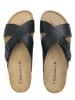 BABUNKERS Family Leren slippers zwart