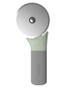 BergHOFF Pizzasnijder lichtgrijs/groen - (L)19 cm