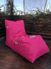 FLORIANE GARDEN Zitzak roze - (B)60 x (H)75 x (D)110 cm