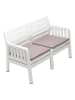 FLORIANE GARDEN Gartensofa in Weiß - (B)126 x (H)79 x (T)65 cm