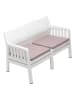 FLORIANE GARDEN Gartensofa in Weiß - (B)126 x (H)79 x (T)65 cm