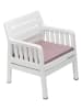 FLORIANE GARDEN Tuinfauteuil wit - (B)66 x (H)79 x (D)65 cm