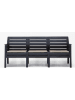 FLORIANE GARDEN Sofa ogrodowa w kolorze czarnym - 190 x 79 x 65 cm