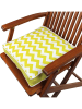 FLORIANE GARDEN Stoelkussen geel/wit