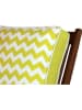 FLORIANE GARDEN Stoelkussen geel/wit