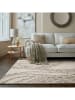 Flair Rugs Woll-Teppich in Creme/ Hellbraun