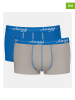 Sloggi 2er-Set: Boxershorts in Blau/ Grau