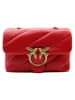 Pinko Leren schoudertas rood - (B)22 x (H)15 x (D)10 cm