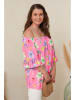 Curvy Lady Bluse in Pink/ Bunt
