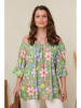 Curvy Lady Bluzka w kolorze khaki ze wzorem