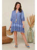 Curvy Lady Jurk lichtblauw