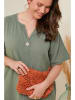 Curvy Lady Kleid in Khaki