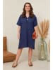 Curvy Lady Jurk donkerblauw