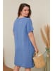 Curvy Lady Kleid in Hellblau