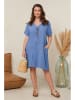 Curvy Lady Kleid in Hellblau