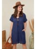 Curvy Lady Kleid in Dunkelblau