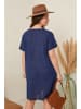 Curvy Lady Kleid in Dunkelblau