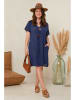 Curvy Lady Kleid in Dunkelblau
