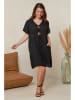 Curvy Lady Kleid in Schwarz