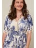 Curvy Lady Sukienka w kolorze granatowo-kremowym
