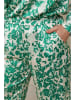 Curvy Lady Spodnie w kolorze zielono-kremowym