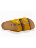 Sunbay Leder-Pantoletten "Trefle" in Ocker