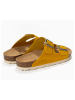 Sunbay Leren slippers "Trefle" okergeel