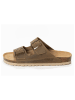 Sunbay Leder-Pantoletten "Trefle" in Khaki