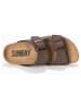 Sunbay Slippers "Trefle" bruin