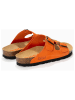 Sunbay Leren slippers "Trefle" oranje