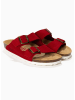 Sunbay Leder-Pantoletten "Trefle" in Rot
