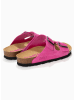 Sunbay Leder-Pantoletten "Trefle" in Fuchsia