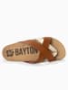 BAYTON Teenslippers "Alava" lichtbruin/goudkleurig