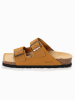 BAYTON Leren slippers "Atlas" lichtbruin