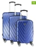 Canadian Peak 3tlg. Hardcase-Trolleyset "Salamanqueak" in Blau