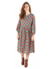 Isla Bonita by SIGRIS Kleid in Türkis/ Rot