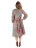Isla Bonita by SIGRIS Kleid in Türkis/ Rot