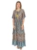 Isla Bonita by SIGRIS Jurk abrikooskleurig/turquoise/zwart