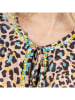 Isla Bonita by SIGRIS Jurk abrikooskleurig/turquoise/zwart