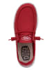 Hey Dude Slipper "Wendy Slub" in Rot