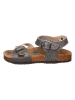 Miss Hera Leren sandalen zilverkleurig