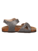 Miss Hera Leren sandalen zilverkleurig