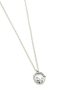Pandora Silber-Halskette mit Kristallen - (L)45 cm