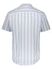 SELECTED HOMME Hemd in Hellblau/ Weiß