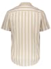 SELECTED HOMME Hemd in Beige/ Weiß
