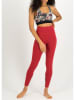 Blutsgeschwister Legginsy "Ohmm" w kolorze czerwonym