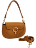 ORE10 Leder-Schultertasche in Cognac - (B)15 x (H)24 x (T)5 cm