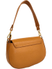ORE10 Leder-Schultertasche in Cognac - (B)15 x (H)24 x (T)5 cm